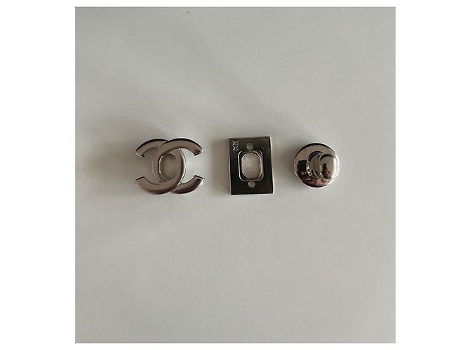 Chiusura originale CC di Chanel (borsa classica) gioielleria argentata Argento - vista 4