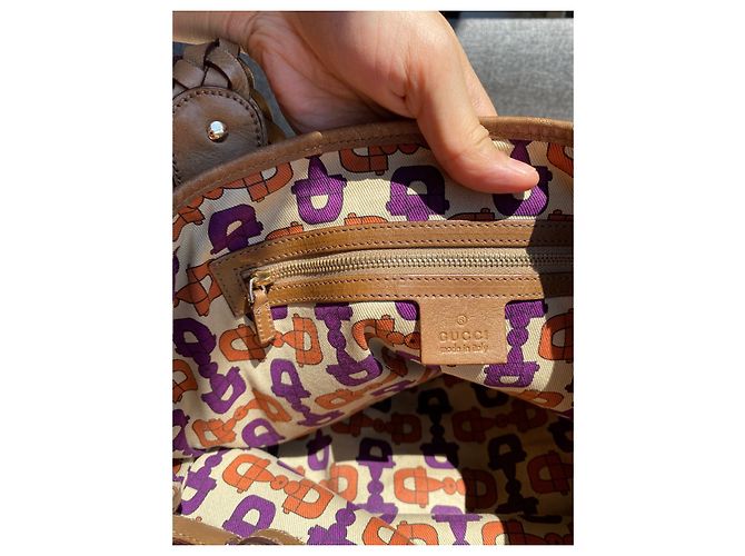 Gucci Pelham Handtasche Wildleder Camel Kamel - Ansicht 13
