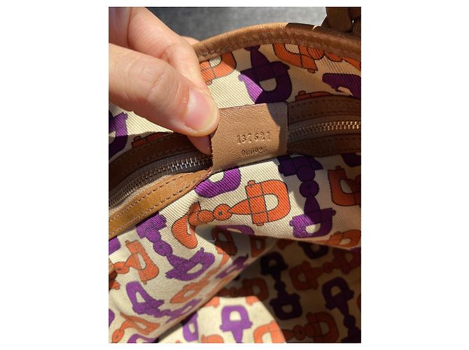 Gucci Pelham Handtasche Wildleder Camel Kamel - Ansicht 14