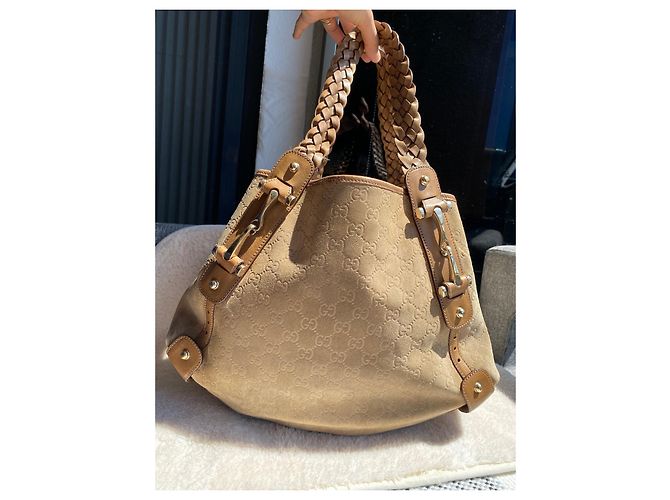Gucci Pelham Handtasche Wildleder Camel Kamel - Ansicht 2