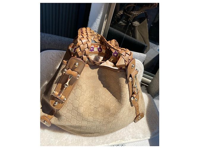 Gucci Pelham Handtasche Wildleder Camel Kamel - Ansicht 3
