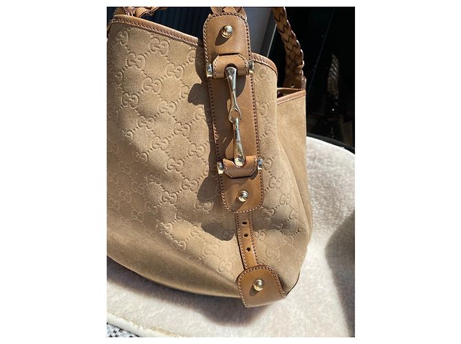 Gucci Pelham Handtasche Wildleder Camel Kamel - Ansicht 5