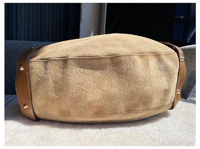 Gucci Pelham Handtasche Wildleder Camel Kamel - Ansicht 7