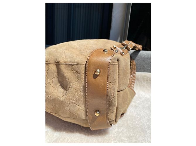 Gucci Pelham Handtasche Wildleder Camel Kamel - Ansicht 9
