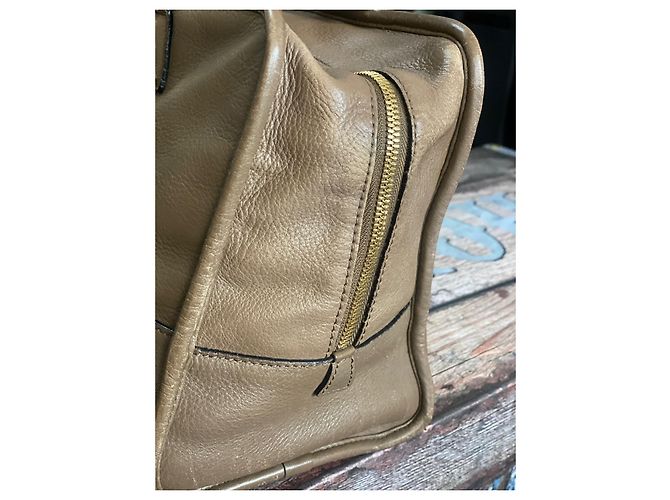 Loewe Amazona 36 Leder Handtasche Hellbraun - Ansicht 3