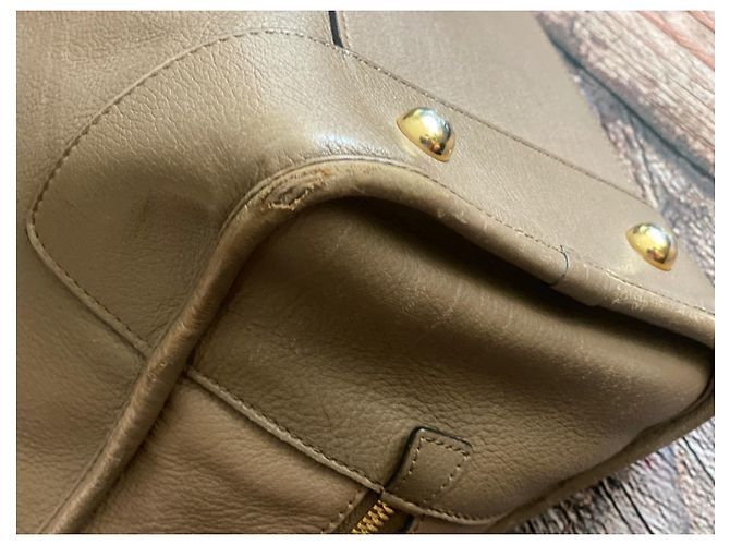 Loewe Amazona 36 Leder Handtasche Hellbraun - Ansicht 6