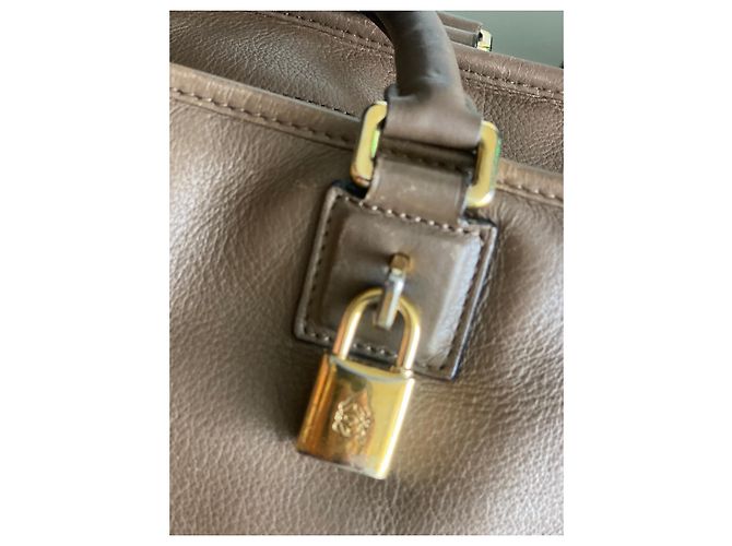 Loewe Amazona 36 Leder Handtasche Hellbraun - Ansicht 9