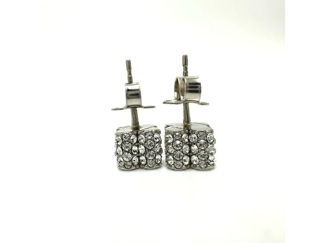 Orecchini in strass Fast Flower argento Louis Vuitton - vista 3