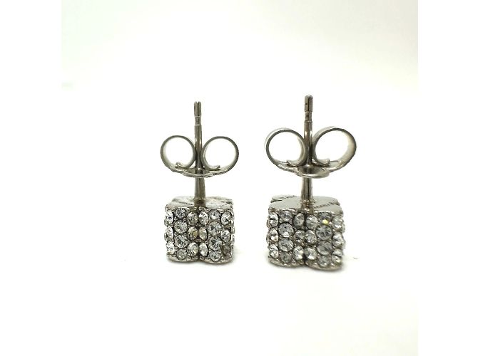 Orecchini in strass Fast Flower argento Louis Vuitton - vista 4