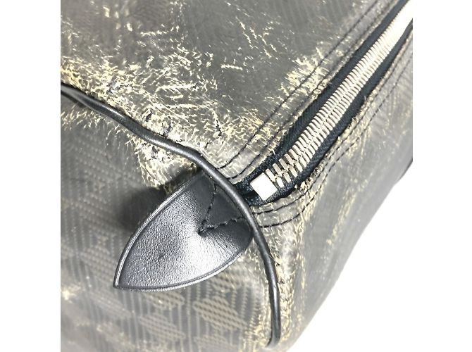 Borsa Keepall 45 Damier Carbon Louis Vuitton Nero - vista 11