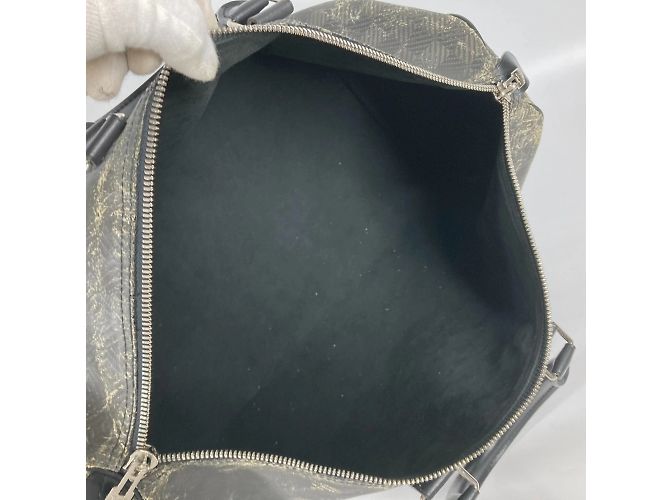Borsa Keepall 45 Damier Carbon Louis Vuitton Nero - vista 13