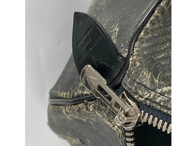 Borsa Keepall 45 Damier Carbon Louis Vuitton Nero - vista 15