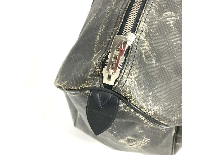 Borsa Keepall 45 Damier Carbon Louis Vuitton Nero - vista 5