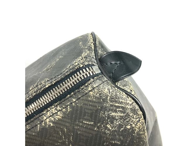 Borsa Keepall 45 Damier Carbon Louis Vuitton Nero - vista 6