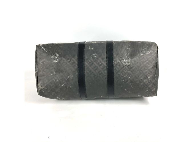 Borsa Keepall 45 Damier Carbon Louis Vuitton Nero - vista 8