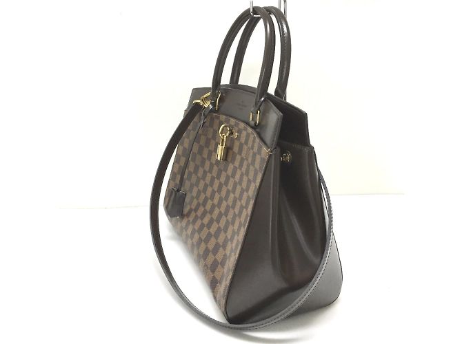Borsa a Spalla Louis Vuitton Damier Rivoli MM Marrone Damier ebene - vista 2
