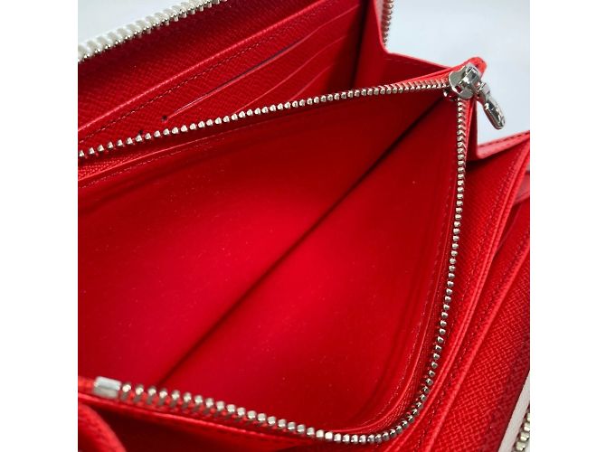 Cartera Zippy Edición Limitada Epi Louis Vuitton Blanco Roja - vista 13
