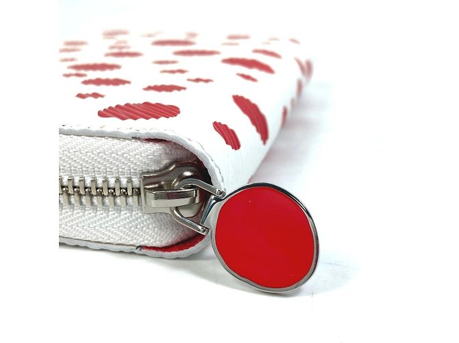 Cartera Zippy Edición Limitada Epi Louis Vuitton Blanco Roja - vista 3