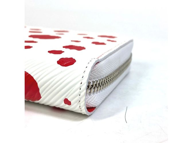 Cartera Zippy Edición Limitada Epi Louis Vuitton Blanco Roja - vista 4