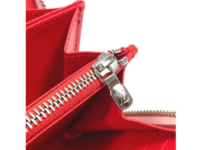 Cartera Zippy Edición Limitada Epi Louis Vuitton Blanco Roja - vista 9