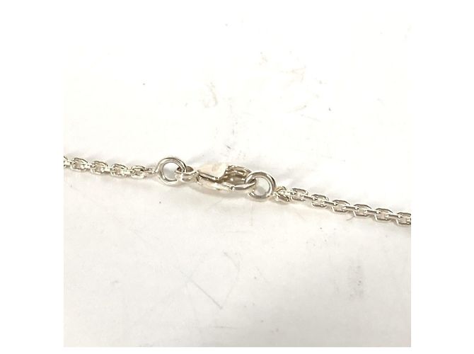 Collana Louis Vuitton con pendente a forma di lucchetto motivo Lockit Argento - vista 3