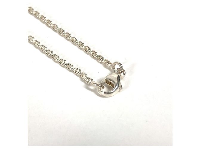 Collana Louis Vuitton con pendente a forma di lucchetto motivo Lockit Argento - vista 4