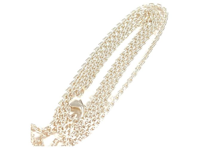 Collana Louis Vuitton con pendente a forma di lucchetto motivo Lockit Argento - vista 5