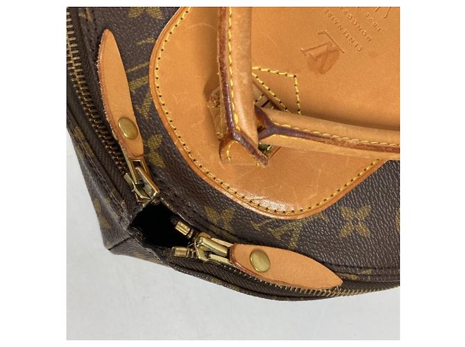 Sac à dos Monogram 100e anniversaire Louis Vuitton Marron - vue 8