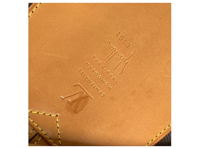 Sac à dos Monogram 100e anniversaire Louis Vuitton Marron - vue 9