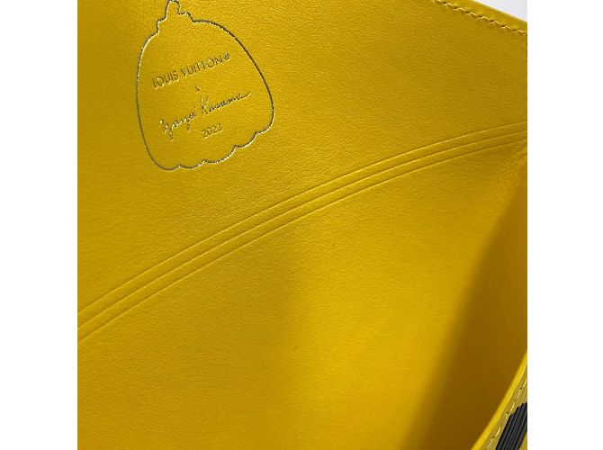 Pochette Kirigami Yayoi Kusama di Louis Vuitton Nero Giallo - vista 11