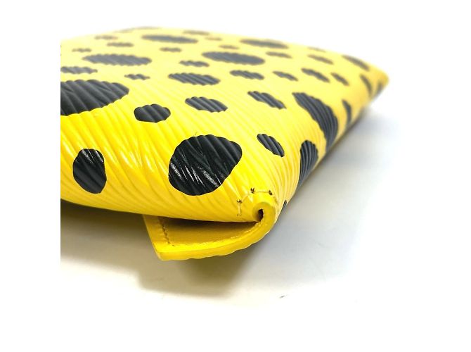 Pochette Kirigami Yayoi Kusama di Louis Vuitton Nero Giallo - vista 6