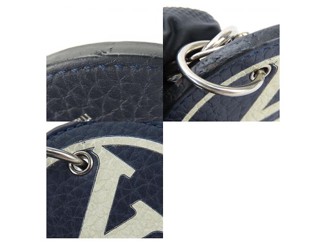 Portachiavi Louis Vuitton MP2082 Bianco Blu navy - vista 10