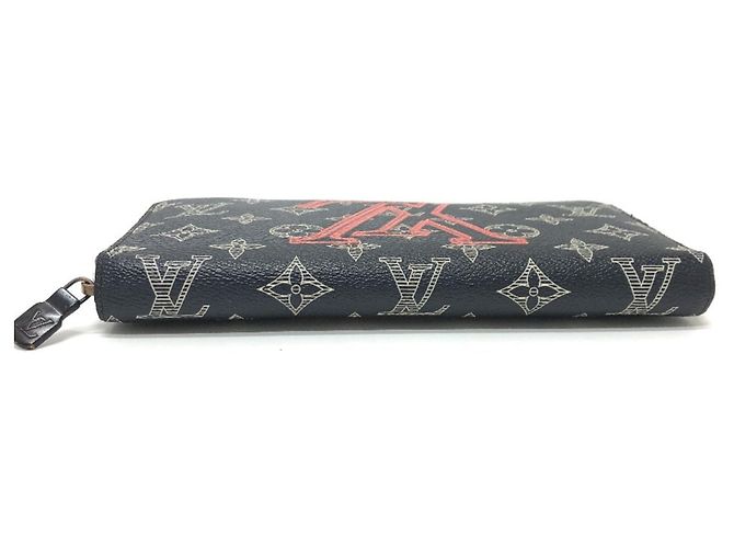 Organizer da viaggio Zippy in inchiostro Monogram capovolto Louis Vuitton Nero Rosso Blu navy - vista 3
