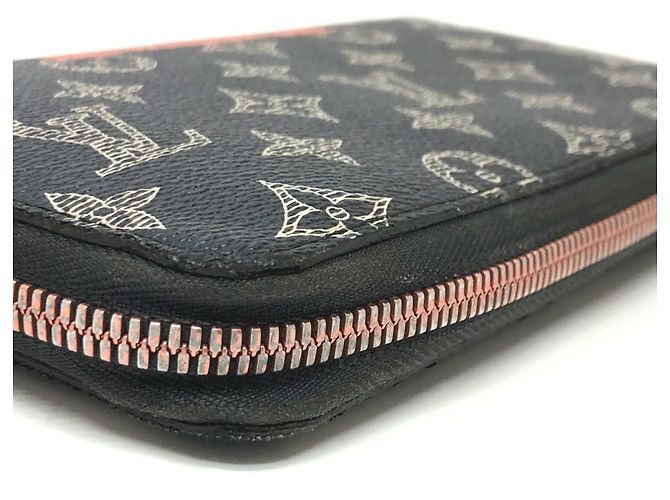 Organizer da viaggio Zippy in inchiostro Monogram capovolto Louis Vuitton Nero Rosso Blu navy - vista 5