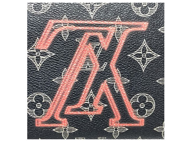 Organizer da viaggio Zippy in inchiostro Monogram capovolto Louis Vuitton Nero Rosso Blu navy - vista 7