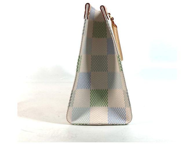 Borsa tote On the Go MM Damier Pastel Louis Vuitton Bianco - vista 10