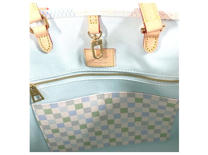 Borsa tote On the Go MM Damier Pastel Louis Vuitton Bianco - vista 4