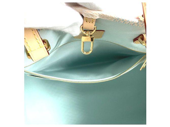 Borsa tote On the Go MM Damier Pastel Louis Vuitton Bianco - vista 6