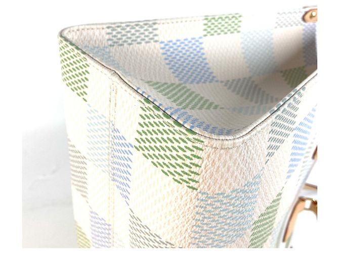 Borsa tote On the Go MM Damier Pastel Louis Vuitton Bianco - vista 8