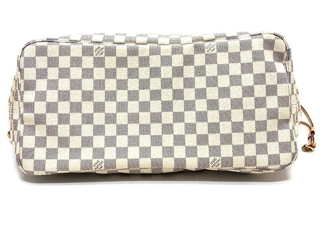 Borsa tote Louis Vuitton Neverfull GM Bianco Blu - vista 5