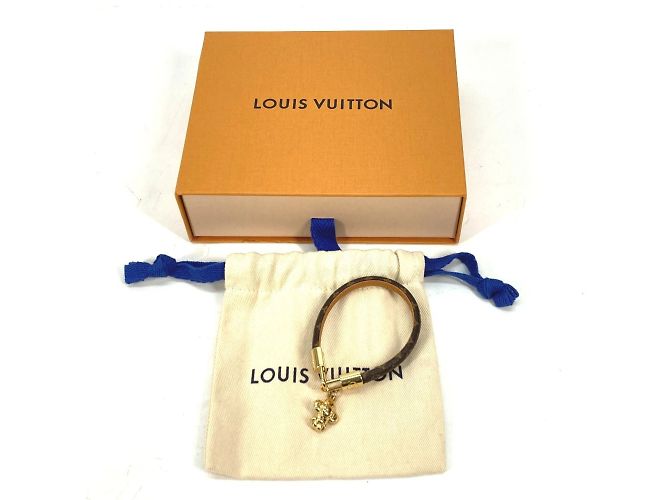 Bracciale charm in tela Monogram Vivienne di Louis Vuitton Marrone Monogramma - vista 14