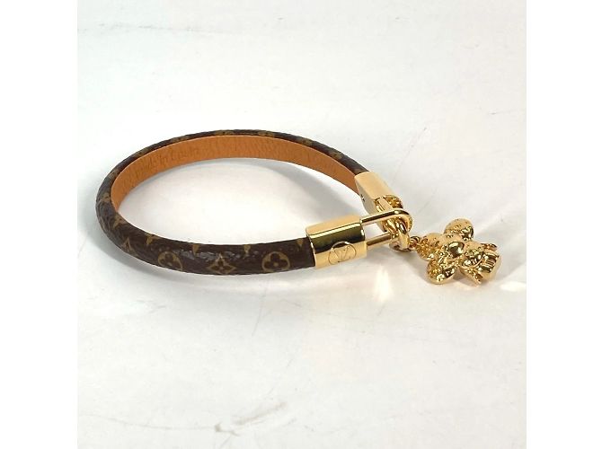 Bracciale charm in tela Monogram Vivienne di Louis Vuitton Marrone Monogramma - vista 3