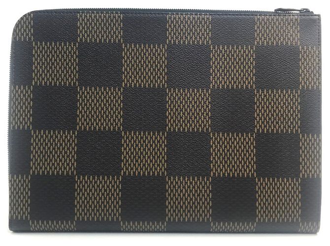 Pochette Jour Damier Gigante Louis Vuitton Marrone Damier ebene - vista 2