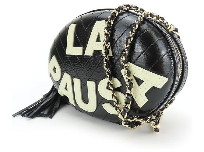 Borsa a spalla in pelle Chanel La Pausa Nero - vista 2
