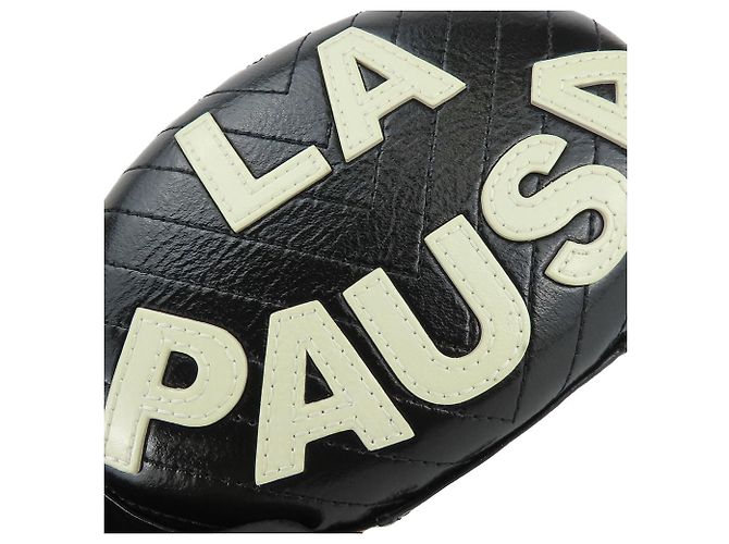 Borsa a spalla in pelle Chanel La Pausa Nero - vista 5