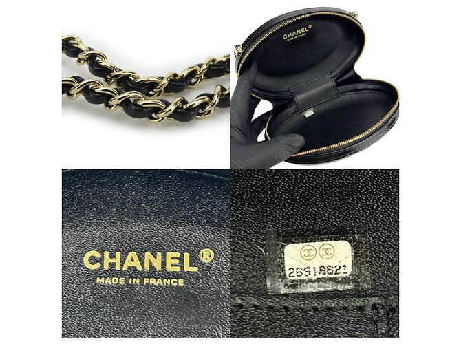 Borsa a spalla in pelle Chanel La Pausa Nero - vista 9
