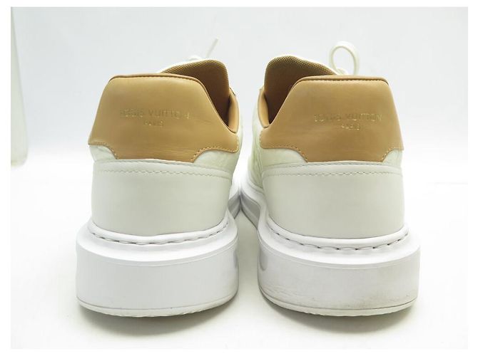 SCARPE LOUIS VUITTON BEVERLY HILLS MONOGRAM EMPREINTE 7.5 41.5 Bianco - vista 5