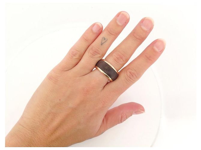 BUCHERER VARIATO T57 RING AUS ROSEGOLD 18K + 6 FARBIGE RINGE Golden - Ansicht 11