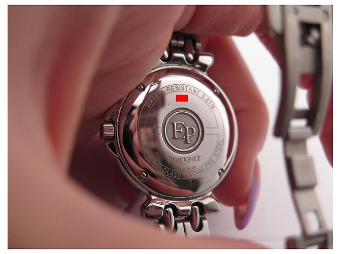 PEQUIGNET MOOREA 7755443CD 28MM QUARZ PALLADIUM STAHLUHR Silber - Ansicht 7