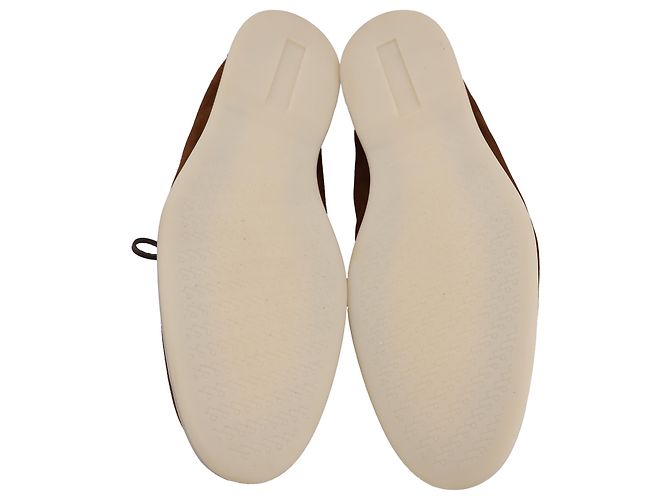 Scarpe da barca Loro Piana Sea-Sail Walk in suede marrone - vista 4
